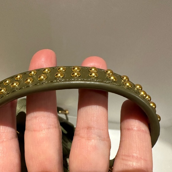 Moschino Studded Logo Backpack Quilted Nylon - Picture 16 of 16